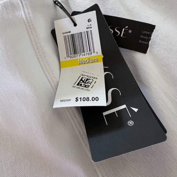 Lyssé Pull-on White Denim Stretchy Jeans Size M - NEW WITH TAGS - Picture 10 of 11